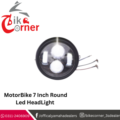 MotorBike 7 Inch Round Led HeadLight