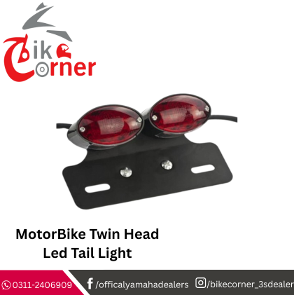 MotorBike Twin Head Led Tail Light