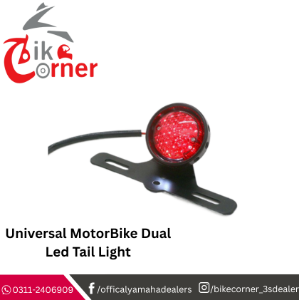Universal MotorBike Dual Led Tail Light